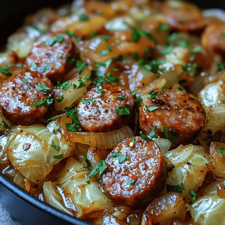 Comfort food holds a special place in our hearts and kitchens. It evokes feelings of warmth, nostalgia, and satisfaction, making it an essential part of family gatherings and busy weeknights alike. One dish that embodies this essence is the Savory Cabbage and Smoked Sausage Skillet. This hearty recipe combines tender cabbage with flavorful smoked sausage, creating a delicious meal that is both easy to prepare and packed with nutrients.