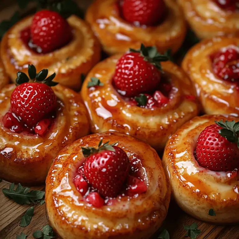 Nothing evokes a sense of warmth and nostalgia quite like the aroma of freshly baked cinnamon rolls wafting through the air. These soft, pillowy confections are a beloved staple in many households, celebrated for their versatility and comforting flavors. Cinnamon rolls can be enjoyed for breakfast, dessert, or as an indulgent treat at any time of day. But what if we took this classic treat and infused it with the delightful essence of strawberry cheesecake? Enter the Strawberry Cheesecake Cinnabon Rolls—a sumptuous fusion that combines the rich, creamy flavors of cheesecake with the sweet, fruity notes of ripe strawberries and the irresistible allure of cinnamon rolls.