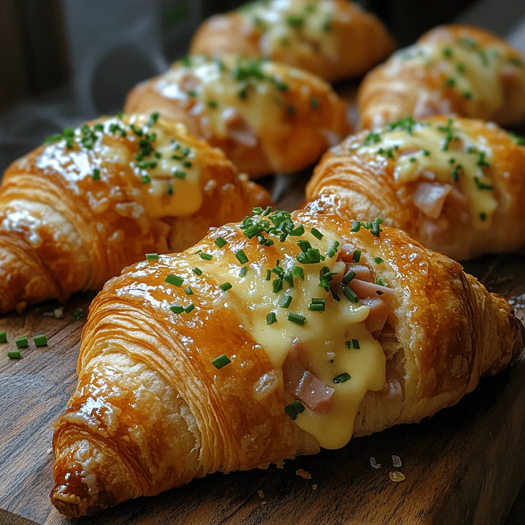 Baked ham and cheese croissants are a delightful treat that perfectly captures the essence of comfort food. With their flaky, buttery exterior and rich, savory filling, these croissants offer a satisfying bite that is both indulgent and simple to prepare. The combination of tender ham and creamy cheese enveloped in a golden, crispy pastry makes them an irresistible choice for breakfast, brunch, or a quick snack. Whether you’re hosting a gathering, preparing a family meal, or simply treating yourself, these croissants are sure to impress.