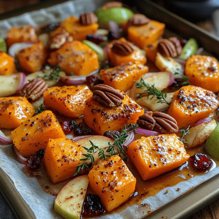 As the leaves begin to turn and the crisp air invites warmth and comfort, there's no better way to celebrate the season than with a delightful dish that encapsulates the flavors of autumn. Enter the One-Pan Butternut Squash & Apple Bake—a harmonious blend of sweet and savory that not only tantalizes the taste buds but also nourishes the body. This recipe is perfect for those looking to create a wholesome, hearty meal with minimal fuss, making it an ideal choice for busy weeknights or cozy gatherings with friends and family.