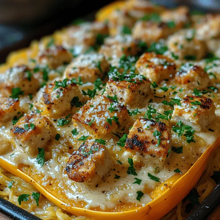 If you’re looking for a delicious, guilt-free twist on a classic comfort dish, look no further than Light & Creamy Chicken Alfredo Spaghetti Squash. This recipe combines the hearty flavors of a traditional Alfredo with the nutritious benefits of spaghetti squash, creating a light yet satisfying meal that you’ll want to make again and again. Whether you’re a health-conscious eater, someone looking to reduce your carbohydrate intake, or simply someone who enjoys exploring new culinary avenues, this recipe has something for everyone.