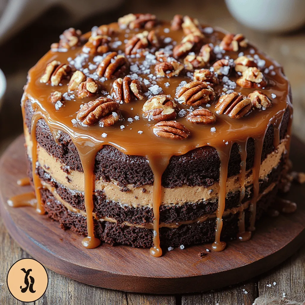 Turtle Caramel Cake stands out not only for its delicious taste but also for its impressive presentation. The layers of moist chocolate cake are generously drizzled with homemade caramel sauce and adorned with a silky chocolate ganache that glistens invitingly. This dazzling dessert is further enhanced by the addition of crunchy nuts, typically pecans or walnuts, which offer a satisfying contrast to the cake's rich components. Each layer is thoughtfully crafted to create a harmonious blend of sweetness, creaminess, and crunch, making this cake a true showstopper.