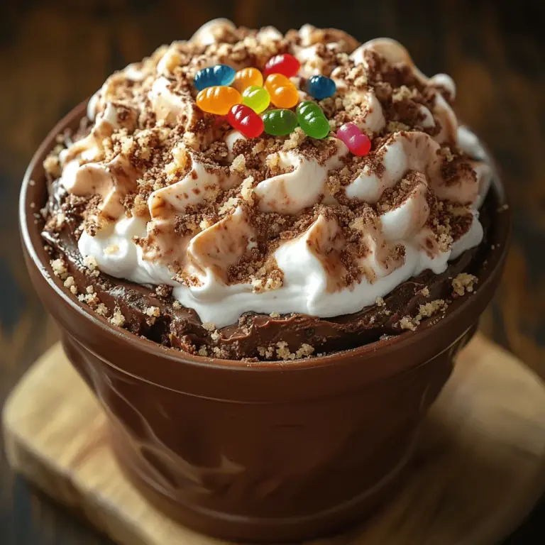 If you're on the hunt for an indulgent dessert that combines rich chocolate flavor with playful presentation, look no further than Choco-Mud Delight. This delightful treat is a feast for both the eyes and the palate, making it an ideal choice for gatherings, celebrations, and family get-togethers. The appeal of chocolate desserts is undeniable; they evoke feelings of comfort and joy and are often the centerpiece of festive occasions. Whether it's a birthday party, a holiday gathering, or a simple family dinner, chocolate desserts have a special way of bringing people together and creating lasting memories.