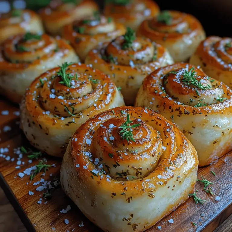 Imagine walking into your kitchen and being greeted by the warm, inviting aroma of freshly baked rolls. The scent of golden-brown bread, infused with rich garlic and fragrant herbs, creates a comforting atmosphere that makes any home feel more inviting. Herb & Garlic Swirl Rolls are not just any rolls; they are a delightful expression of culinary creativity that elevates any meal, whether it's a simple weeknight dinner, a festive holiday feast, or just a satisfying snack on their own.