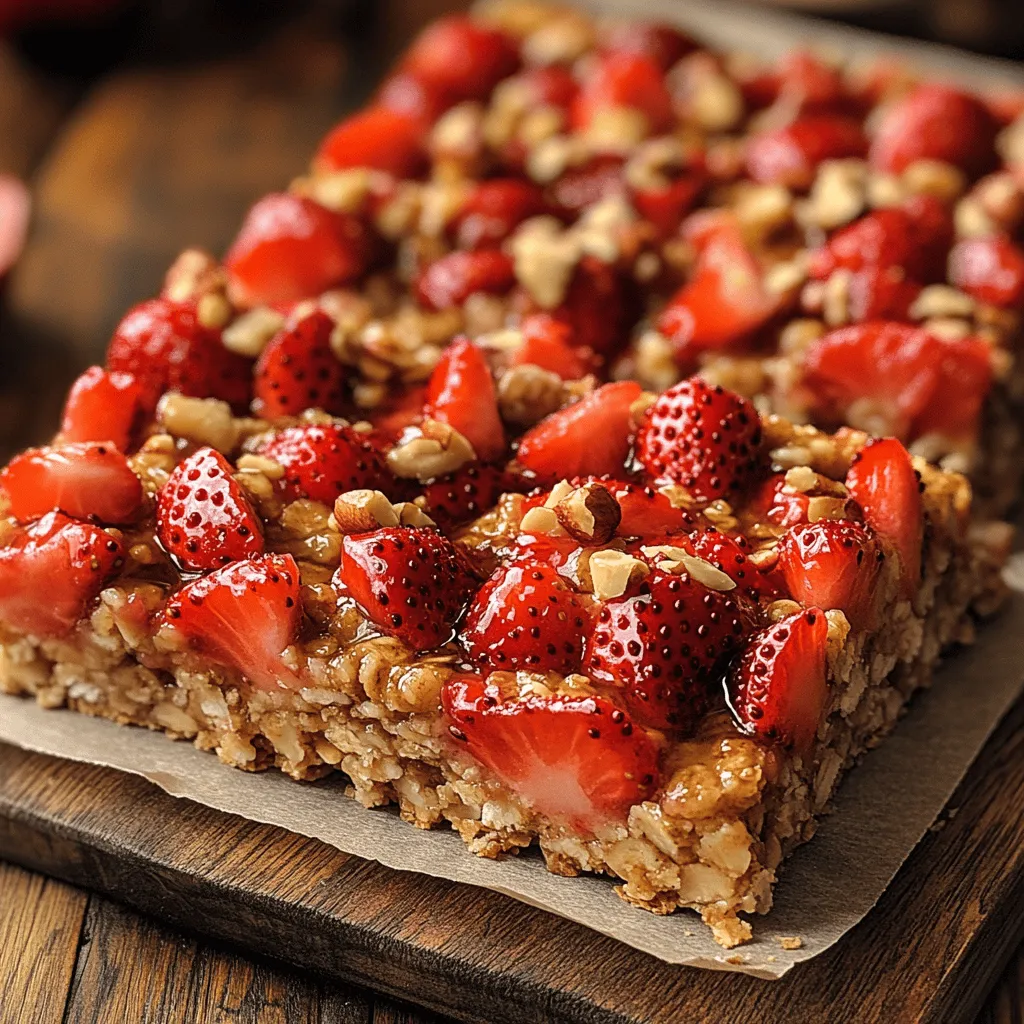 In today’s fast-paced world, healthy snacks and breakfasts are more important than ever. With busy schedules and the constant temptation of less nutritious options, having a go-to recipe that is both delicious and nutritious can make all the difference. Enter the Strawberry Bliss Oatmeal Bars—an ideal blend of flavor and health that makes for a perfect breakfast option or a convenient snack. These bars are not only easy to make but also packed with wholesome ingredients that cater to both taste and nutrition.