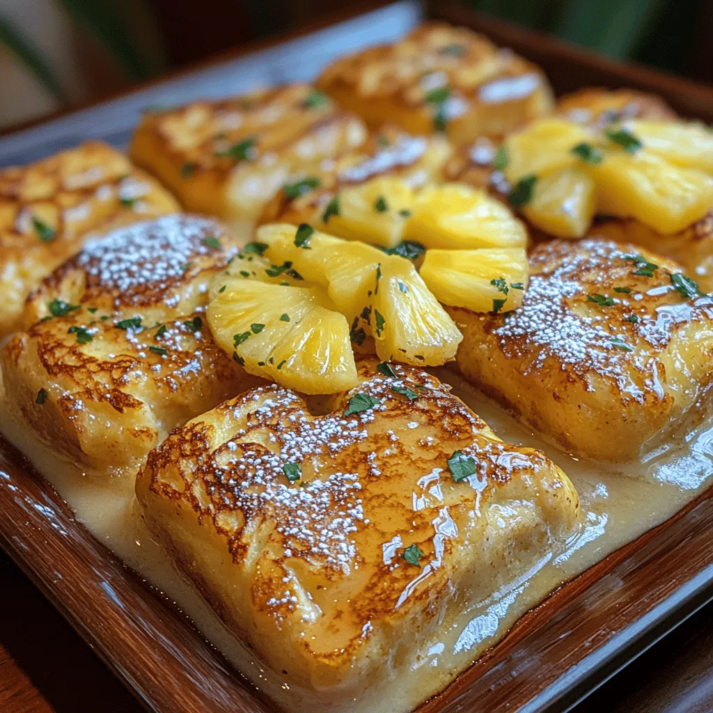 Imagine waking up to the gentle sound of waves crashing on a beach, the sun shining brightly overhead, and the sweet, tropical aroma of fresh pineapples filling the air. While we might not all have the luxury of a beachside retreat, you can bring a taste of the tropics to your breakfast table with Tropical Bliss Hawaiian Roll French Toast. This delightful dish combines the soft, sweet goodness of Hawaiian rolls with the classic French toast preparation, making it a unique and flavorful way to start your day.