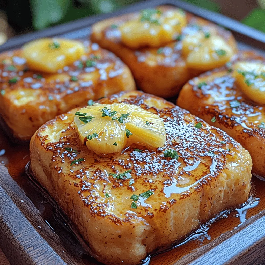 Imagine waking up to the gentle sound of waves crashing on a beach, the sun shining brightly overhead, and the sweet, tropical aroma of fresh pineapples filling the air. While we might not all have the luxury of a beachside retreat, you can bring a taste of the tropics to your breakfast table with Tropical Bliss Hawaiian Roll French Toast. This delightful dish combines the soft, sweet goodness of Hawaiian rolls with the classic French toast preparation, making it a unique and flavorful way to start your day.