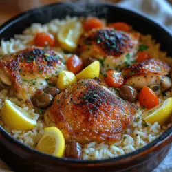 If you’re looking for a meal that beautifully marries simplicity with an explosion of flavors, then the Zesty One-Pot Greek Chicken and Lemon Rice is a dish that should be on your radar. This delightful recipe encapsulates the essence of Greek cuisine with its fresh ingredients and vibrant flavors, all while being incredibly easy to prepare. In a world where time is often scarce, one-pot meals have become a lifesaver for busy families and individuals alike. They not only save time on cooking but also significantly cut down on cleanup, allowing you to enjoy your meal without the hassle of washing numerous pots and pans afterward.