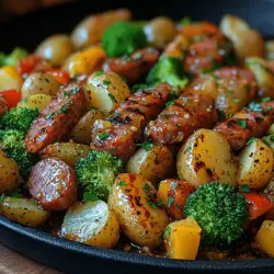 Sizzling Kielbasa & Veggie Delight: A One-Pan Wonder