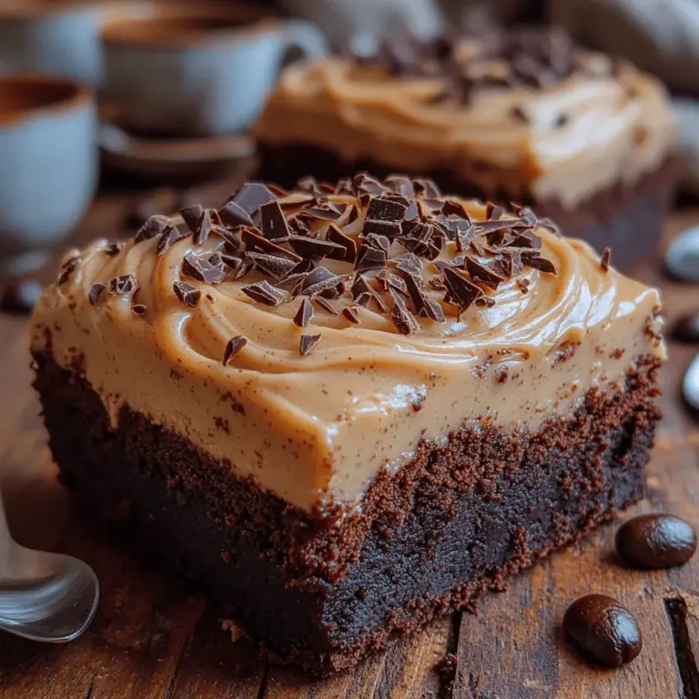 Welcome to the delightful world of desserts where rich flavors and indulgent textures collide! Today, we are excited to share a recipe that is sure to ignite your taste buds and leave you craving more: Decadent Café Latte Frosted Mocha Brownies. This sumptuous dessert is a perfect marriage of rich, fudgy brownies infused with the deep, complex flavors of chocolate and a hint of coffee, topped with a creamy café latte frosting that adds a luxurious touch.