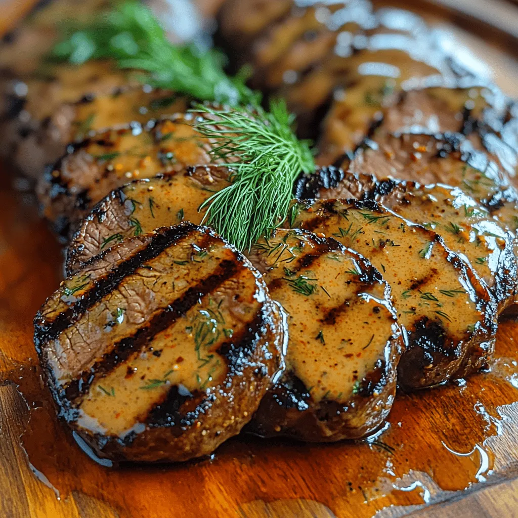 The allure of a perfectly grilled tenderloin is hard to resist. With its rich flavor and exceptionally tender texture, beef tenderloin stands out as a favorite among meat enthusiasts and culinary aficionados alike. This article delves into a delightful recipe for Savory Grilled Tenderloin with Creamy Dill Sauce, a dish that perfectly marries the robust flavors of marinated beef with a refreshing and tangy sauce. Whether you’re planning a special dinner for friends, a family gathering, or a weekend barbecue, this recipe promises to elevate your culinary repertoire and impress your guests.