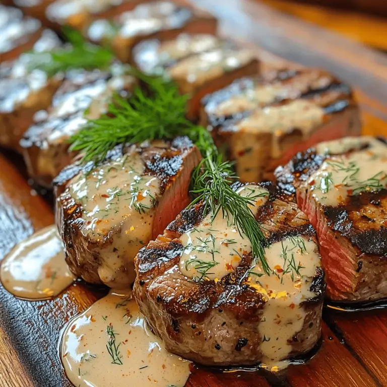 The allure of a perfectly grilled tenderloin is hard to resist. With its rich flavor and exceptionally tender texture, beef tenderloin stands out as a favorite among meat enthusiasts and culinary aficionados alike. This article delves into a delightful recipe for Savory Grilled Tenderloin with Creamy Dill Sauce, a dish that perfectly marries the robust flavors of marinated beef with a refreshing and tangy sauce. Whether you’re planning a special dinner for friends, a family gathering, or a weekend barbecue, this recipe promises to elevate your culinary repertoire and impress your guests.