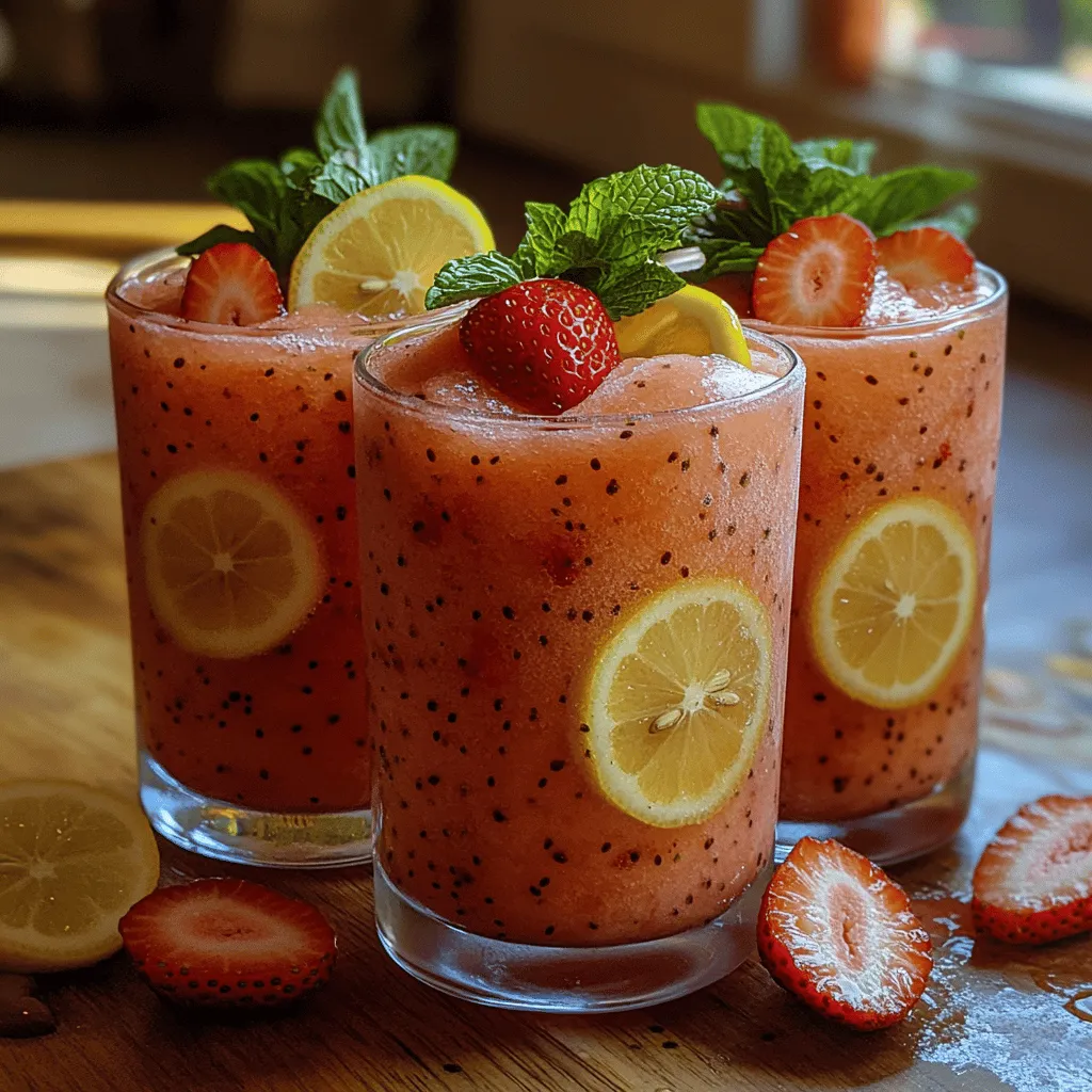 When the sun blazes and the temperatures soar, nothing beats the allure of a cold, refreshing beverage. Frozen drinks are the ultimate summertime delight, offering cool respite from the heat while tantalizing our taste buds. Among the myriad of frozen beverages, frozen strawberry lemonade stands out as a particularly enticing choice. This delightful concoction marries the natural sweetness of ripe strawberries with the zesty brightness of fresh lemons, making it a perfect treat for hot days, backyard barbecues, or simply as a refreshing afternoon pick-me-up.