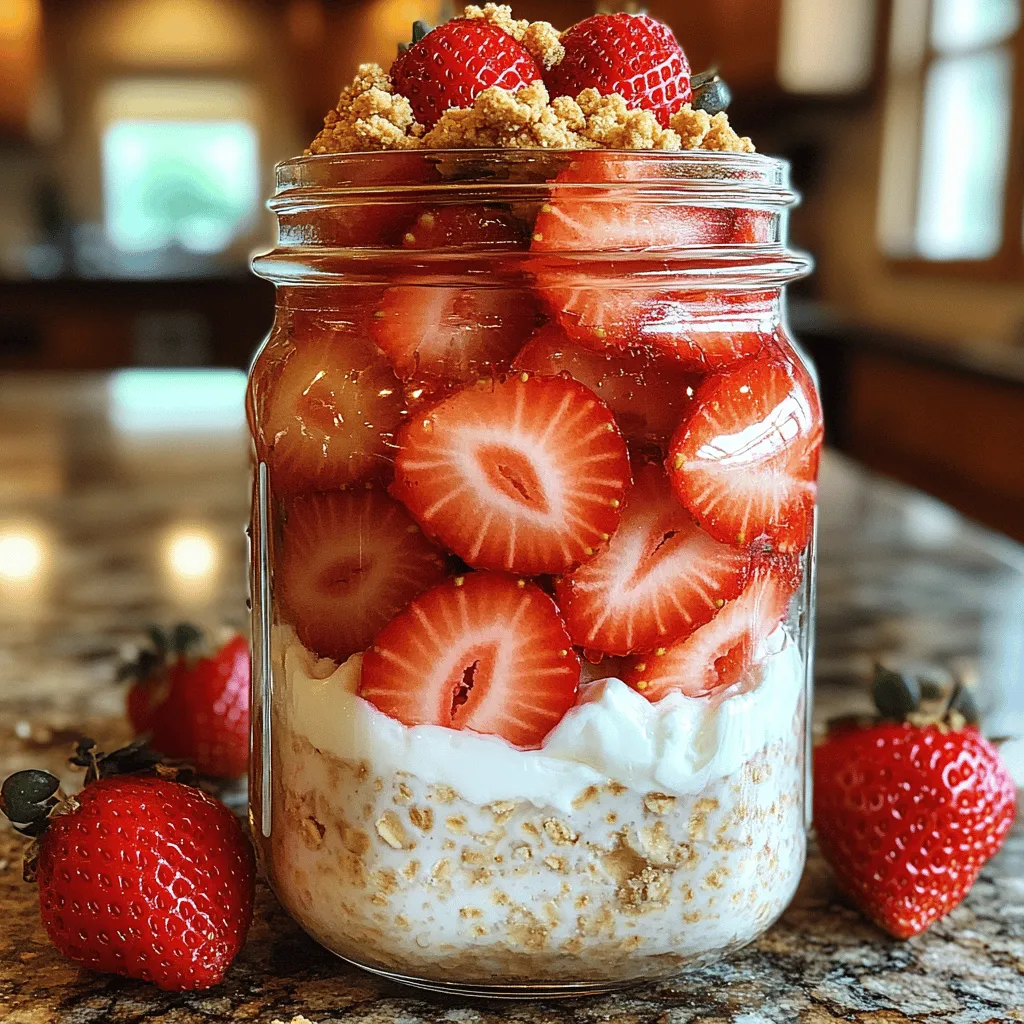 Overnight oats have become a staple in the realm of healthy breakfasts, and for good reason. This effortless meal prep option allows you to enjoy a nutritious breakfast with minimal effort. Simply combine your ingredients the night before, let them soak, and wake up to a delicious and satisfying meal ready to go. Among the myriad of flavor combinations available, strawberry cheesecake overnight oats stand out as a delightful choice, marrying the sweetness of ripe strawberries with the creamy richness of cheesecake.