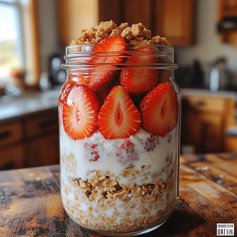 Overnight oats have become a staple in the realm of healthy breakfasts, and for good reason. This effortless meal prep option allows you to enjoy a nutritious breakfast with minimal effort. Simply combine your ingredients the night before, let them soak, and wake up to a delicious and satisfying meal ready to go. Among the myriad of flavor combinations available, strawberry cheesecake overnight oats stand out as a delightful choice, marrying the sweetness of ripe strawberries with the creamy richness of cheesecake.