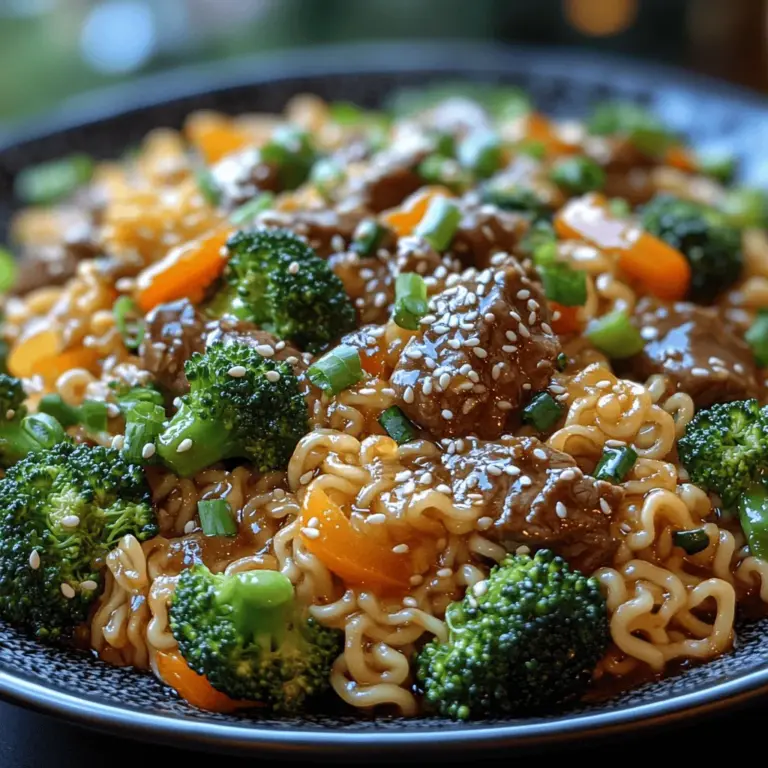 In the hustle and bustle of modern life, finding the time to prepare a nutritious and satisfying meal can often feel like a daunting task. Enter the stir fry, a culinary technique that not only embraces speed but also celebrates the vibrant flavors and textures of fresh ingredients. Among the myriad of stir fry options available, Savory Beef & Broccoli Ramen Stir Fry emerges as a standout dish, effortlessly combining the hearty satisfaction of beef with the nutritional benefits of vegetables, all enveloped in the comforting embrace of ramen noodles.