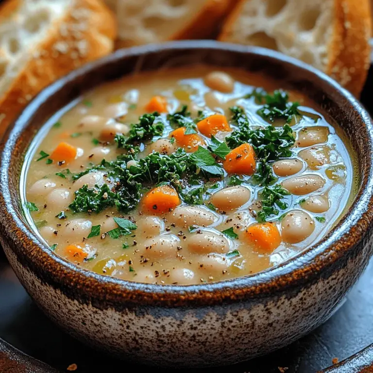 As the temperatures drop and the days grow shorter, there’s nothing quite like a warm bowl of soup to provide comfort and nourishment. Soup has an undeniable charm; it wraps you in warmth and fills your home with enticing aromas that awaken the senses. Among the myriad of soup varieties, Hearty Creamy White Bean and Kale Soup stands out as a quintessential choice, particularly during the colder months. This dish not only satisfies your hunger but also offers a delightful blend of flavors and textures that make it a favorite for both casual weeknight dinners and festive gatherings.