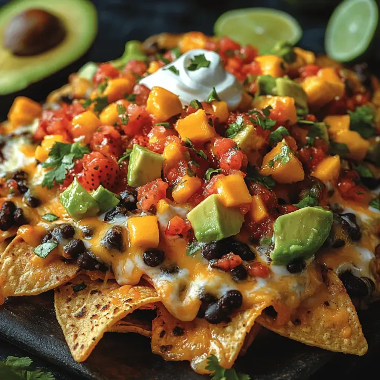 If you're searching for a vibrant twist on a classic dish, look no further than Mango Strawberry Salsa Nachos. This delectable appetizer combines the savory crunch of tortilla chips with a refreshing and fruity salsa that tantalizes the taste buds. Picture this: crispy tortilla chips piled high with a colorful blend of ripe mangoes, juicy strawberries, zesty jalapeños, and a sprinkle of cilantro. This unique combination of flavors creates a delightful contrast that is sure to impress your family and friends.