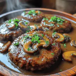 Salisbury steak is a beloved classic that many home cooks turn to when craving a hearty and comforting meal. Originating in the United States in the late 19th century, this dish has long been a staple of family dinners and is often associated with nostalgic memories of home-cooked meals. Traditionally made with seasoned ground beef, Salisbury steak is typically served with a rich gravy and often accompanied by mashed potatoes or steamed vegetables.