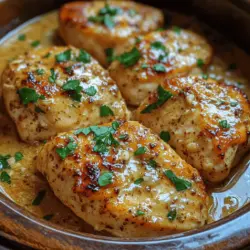 Welcome to the world of comforting home cooking with our Creamy Garlic Parmesan Chicken Delight! This dish combines tender chicken breasts, rich garlic, and savory parmesan cheese, all enveloped in a creamy sauce that brings warmth and satisfaction to your dining table. Whether you’re cooking for a family meal or a cozy dinner for two, this recipe is sure to become a favorite in your household.