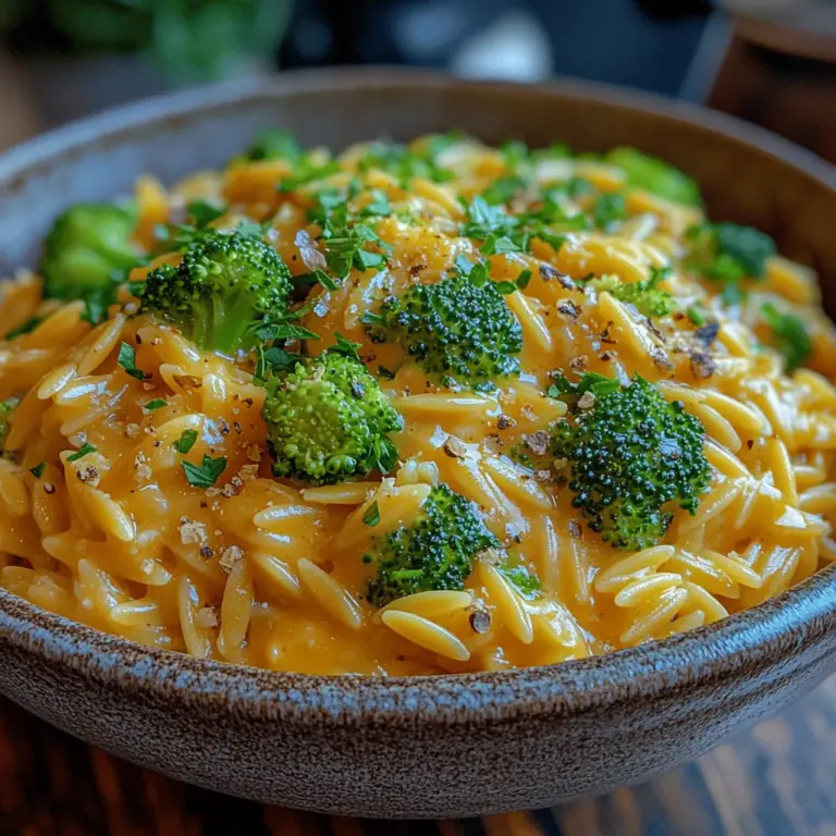 Understanding the ingredients used in Cheesy Green Delight Orzo is crucial for both preparation and flavor enhancement. Each component contributes not only to the overall taste but also to the nutritional profile of the dish.