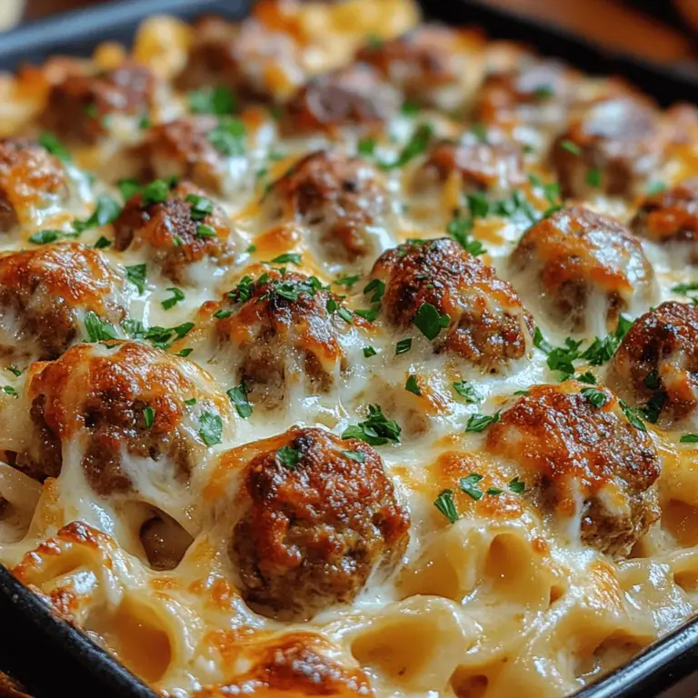 If you're searching for a comforting, hearty meal that combines the best of both worlds, look no further than the Swedish Meatball Noodle Bake. This delightful dish artfully fuses the classic flavors of Swedish meatballs with a creamy, cheesy noodle bake, resulting in a meal that is as satisfying as it is delicious. The symphony of seasoned meatballs nestled among tender egg noodles, enveloped in a rich sauce, creates a dish that is perfect for family dinners or gatherings with friends. Whether you're cozying up on a chilly evening or hosting a festive get-together, this Swedish Meatball Noodle Bake is sure to impress.