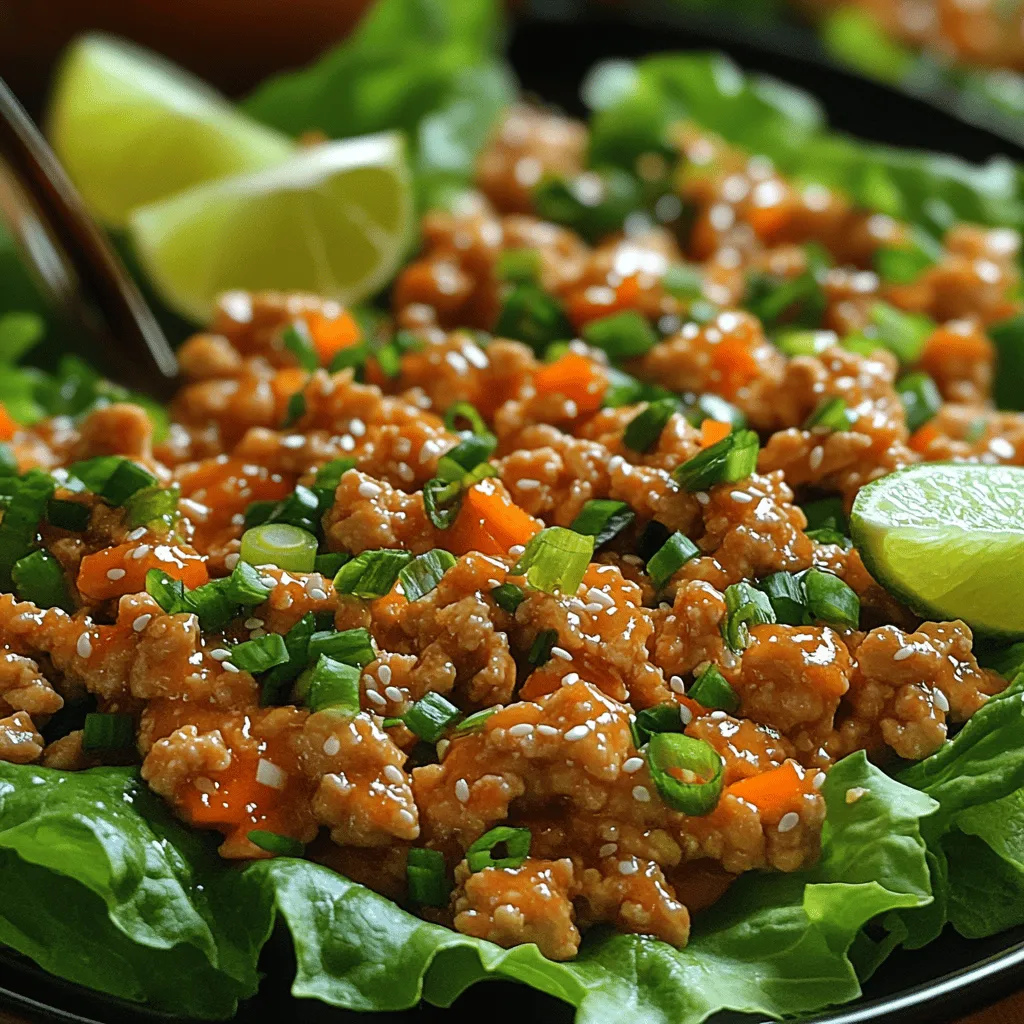 At the heart of our Sweet Chili Chicken Lettuce Wraps is ground chicken, which serves as a healthier alternative to red meat. Ground chicken is not only lower in fat but also rich in protein, making it an excellent choice for those looking to maintain a balanced diet. A 3-ounce serving of cooked ground chicken provides approximately 22 grams of protein, which is essential for muscle repair and overall health.