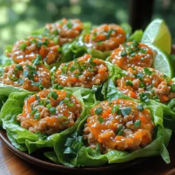 At the heart of our Sweet Chili Chicken Lettuce Wraps is ground chicken, which serves as a healthier alternative to red meat. Ground chicken is not only lower in fat but also rich in protein, making it an excellent choice for those looking to maintain a balanced diet. A 3-ounce serving of cooked ground chicken provides approximately 22 grams of protein, which is essential for muscle repair and overall health.