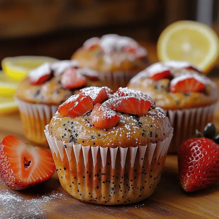 Baking is a delightful experience that engages our senses, filling our kitchens with enticing aromas and offering us sweet rewards at the end. One recipe that perfectly encapsulates this joy is the Strawberry Lemon Poppy Seed Muffins Delight. These muffins are not just a treat for the palate; they also embody the essence of seasonal flavors, combining the sweetness of ripe strawberries with the zesty brightness of fresh lemons and the delightful crunch of poppy seeds.