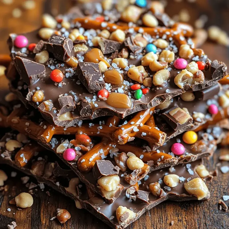 If you're a fan of the irresistible combination of sweet and salty flavors, then you're in for a treat with this Salted Caramel Pretzel Bark recipe. This delightful confectionery has taken the dessert world by storm, captivating taste buds with its unique blend of crunchy pretzels, rich chocolate, and velvety caramel. The beauty of this recipe lies in its simplicity and versatility, making it the perfect indulgence for a wide array of occasions, from festive gatherings and holiday celebrations to casual snacks at home.