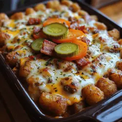 Casseroles have long been a staple in many households, and for good reason. They offer a convenient way to prepare a complete meal in one dish, saving time on both cooking and cleanup. The Bacon Cheeseburger Tater Tot Casserole stands out in this category for several reasons: