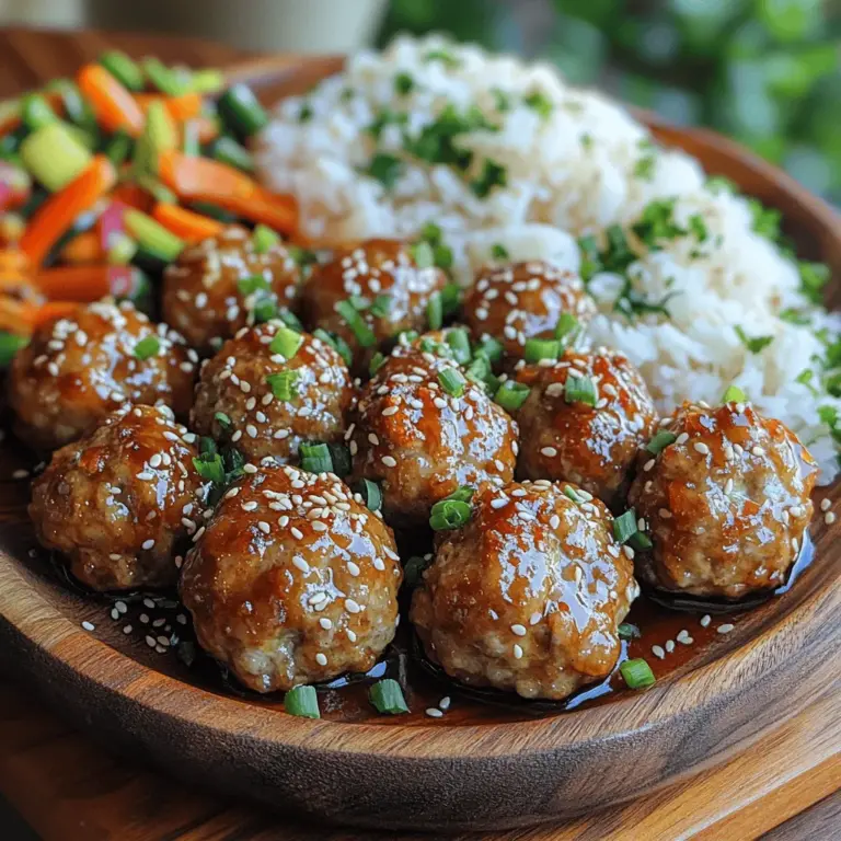 Delve into the world of flavors with our Zesty Ginger Soy Glazed Meatballs, an irresistible dish that brings together the perfect balance of zest and sweetness. This recipe is an adventure for your taste buds, featuring the lively zing of fresh ginger, the rich umami of soy sauce, and a hint of sweetness from honey. Each bite of these meatballs promises to deliver a delightful flavor explosion that will leave you craving more.