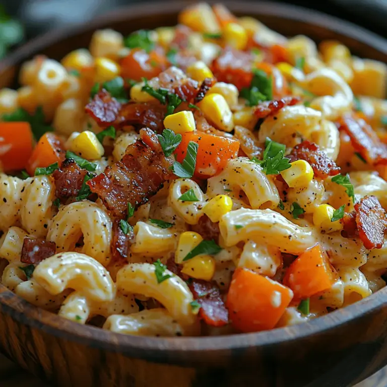 Macaroni salad is a classic side dish that has graced tables at picnics, potlucks, and family gatherings for generations. Its creamy texture and comforting flavors make it a beloved favorite among many. However, if you’re looking to elevate this traditional dish, you’re in for a treat with our Creamy Ranch Bacon Macaroni Salad. This unique twist infuses the classic macaroni salad with the rich flavors of creamy ranch dressing and the irresistible crunch of crispy bacon.