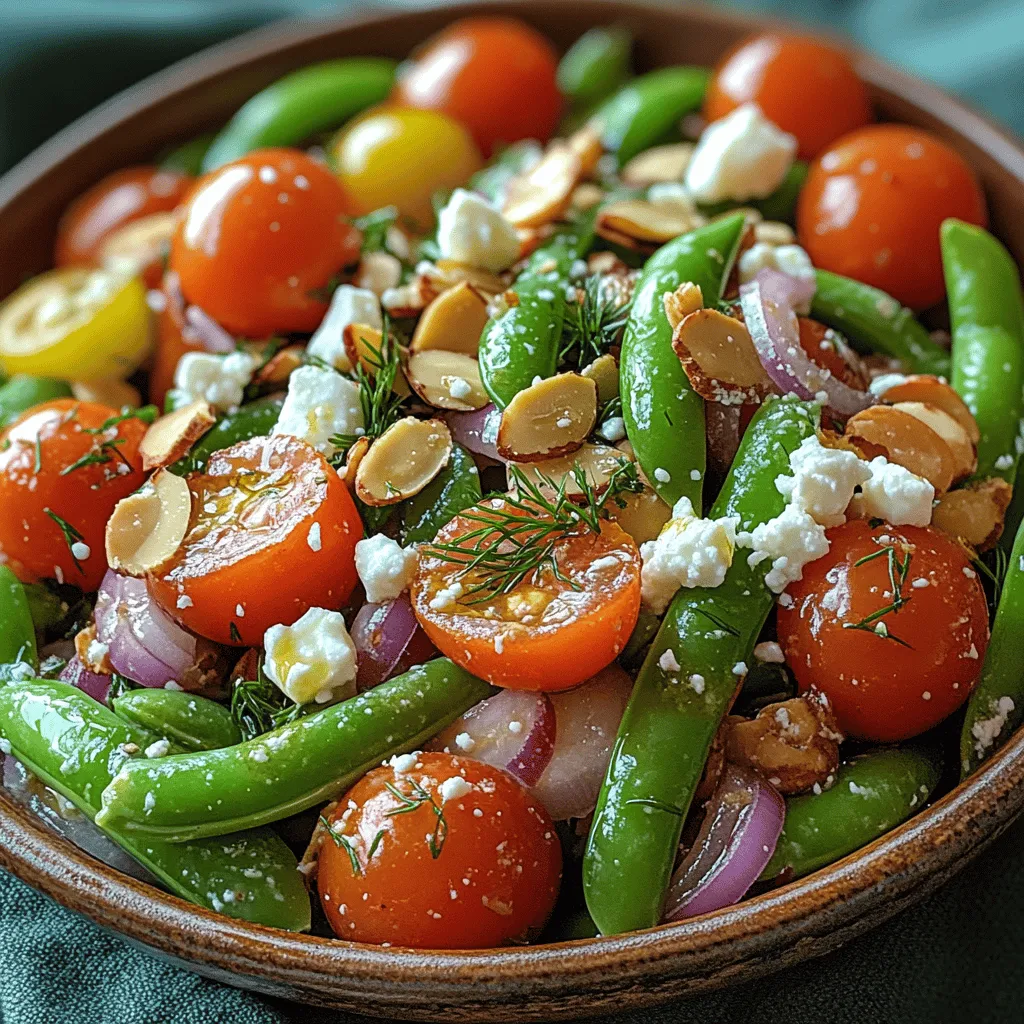 In the realm of healthy eating, fresh salads hold a special place. They not only provide a vibrant assortment of flavors and textures but also serve as a canvas for creativity in the kitchen. The Sugar Snap Pea Delight Salad is a perfect example of a dish that embodies these qualities. With its crisp sugar snap peas, juicy cherry tomatoes, and creamy feta cheese, this salad not only pleases the palate but also nourishes the body with essential nutrients.