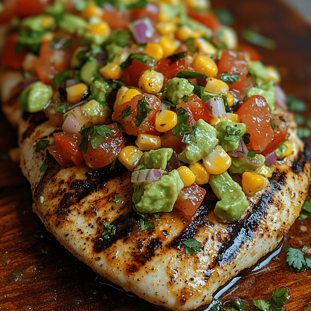 Are you ready to elevate your summer grilling experience with a dish that's not just delicious but also incredibly nutritious? Look no further than this Zesty Grilled Chicken with Avocado Corn Salsa. This vibrant recipe is the perfect solution for outdoor cooking, bringing together the smoky flavors of grilled chicken and the refreshing, zesty notes of a colorful salsa. As the weather warms up, it's the ideal time to fire up the grill and serve up something that delights both the taste buds and the body.