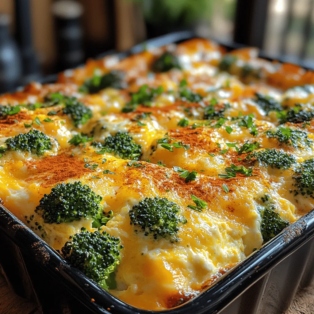 Are you looking for a delicious and nutritious dish that can feed the whole family and leave everyone satisfied? The Cheesy Broccoli Egg Bake is a perfect solution! This delightful casserole combines the wholesome goodness of fresh broccoli with the rich flavors of eggs and cheese, making it a versatile dish suitable for breakfast, brunch, or even dinner. With its fluffy texture and cheesy topping, this egg bake is not only appealing to the taste buds but also a great way to sneak in those essential vegetables into your meals.