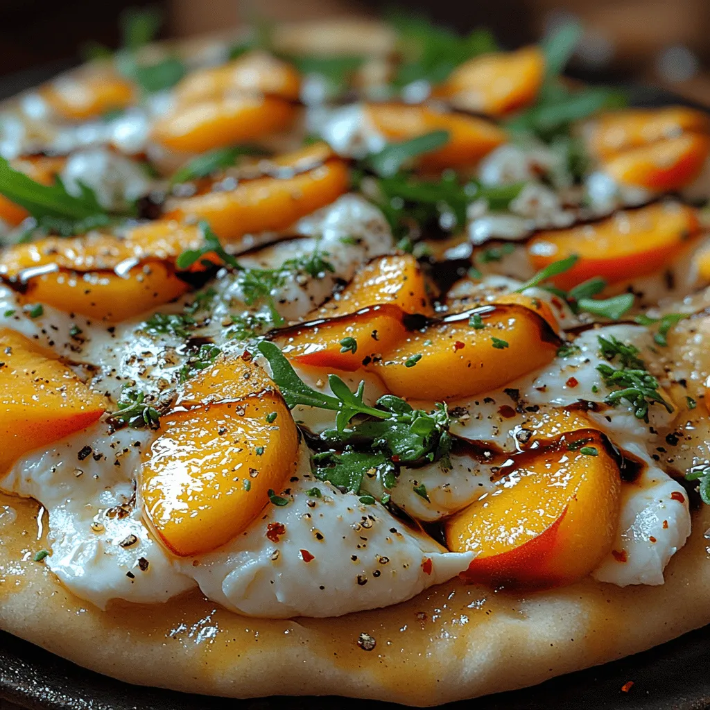 As the sun shines brightly and the scent of fresh produce fills the air, few dishes can capture the essence of summer quite like Peach Burrata Flatbread. This delightful combination of sweet, juicy peaches and creamy burrata cheese creates a harmonious medley of flavors and textures that is sure to impress your family and friends. The beauty of this dish lies not only in its taste but also in its versatility; whether you’re hosting a summer gathering, seeking a light dinner option, or looking for an elegant appetizer, Peach Burrata Flatbread is the perfect choice.