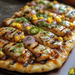 As the sun shines brighter and the temperatures rise, the allure of outdoor cooking becomes irresistible. Grilling recipes have gained tremendous popularity during the warmer months, bringing together friends and family for delicious meals filled with smoky flavors and vibrant aromas. One standout dish that has captured the hearts (and appetites) of BBQ enthusiasts is the Grilled BBQ Chicken Flatbread. This versatile recipe is perfect for various occasions, whether it’s a casual weeknight dinner, a weekend gathering, or a picnic in the park.