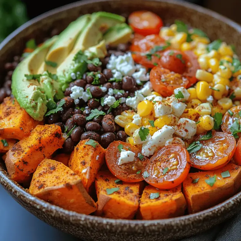 Tex-Mex cuisine is a delightful fusion of Mexican and American flavors, characterized by its bold spices, hearty ingredients, and vibrant colors. Among the many culinary treasures this genre offers, Tex-Mex Sweet Potato Bowls stand out as a wholesome and satisfying option that caters to both the health-conscious diner and the flavor enthusiast. These bowls not only burst with color and flavor but also pack a nutritional punch, making them an ideal choice for lunch or dinner.
