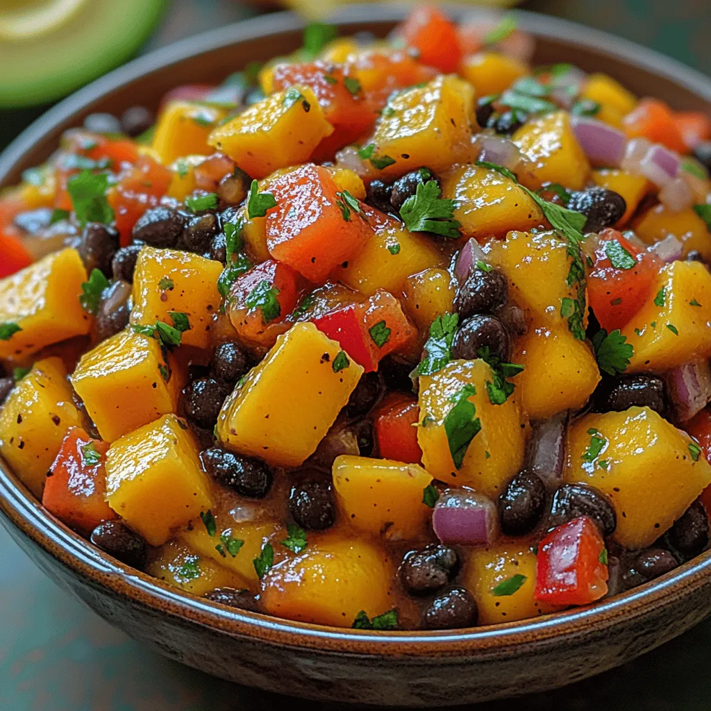 If you're in search of a vibrant, refreshing dish that can elevate your meals or serve as a delightful stand-alone snack, look no further than Mango Bliss Black Bean Salsa. This colorful salsa combines the tantalizing sweetness of ripe mangoes with the earthy richness of black beans, offering a harmonious blend of flavors and textures that is both delicious and nutritious.