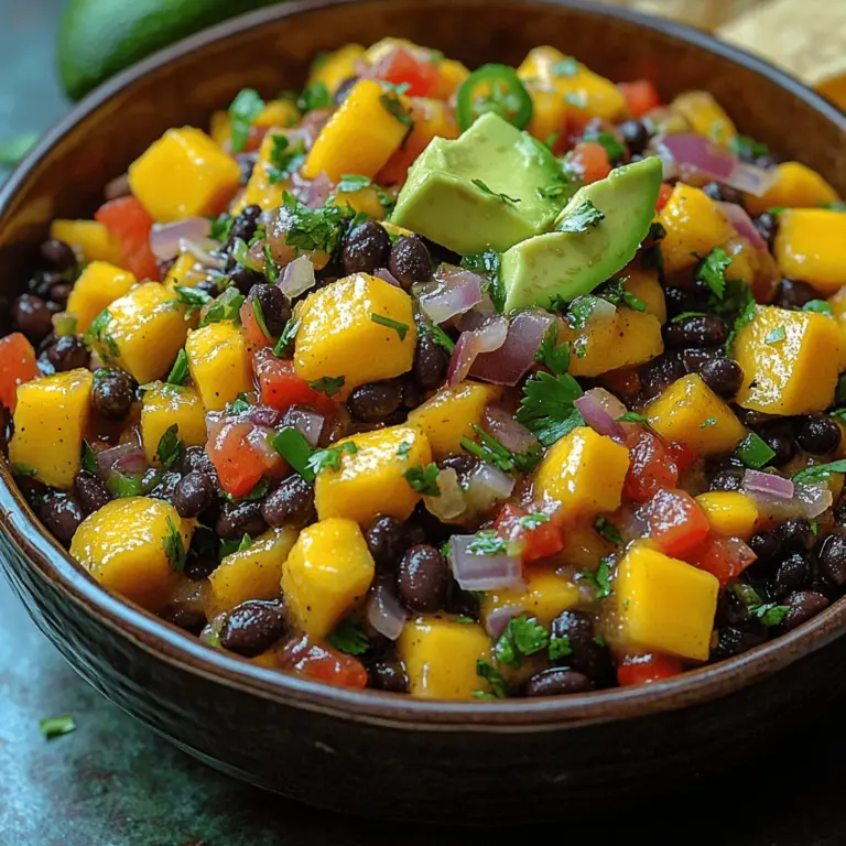 If you're in search of a vibrant, refreshing dish that can elevate your meals or serve as a delightful stand-alone snack, look no further than Mango Bliss Black Bean Salsa. This colorful salsa combines the tantalizing sweetness of ripe mangoes with the earthy richness of black beans, offering a harmonious blend of flavors and textures that is both delicious and nutritious.
