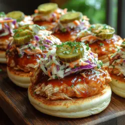 Barbecue chicken sliders are a beloved comfort food that can elevate any gathering, whether it’s a casual weeknight dinner, a family reunion, or a backyard barbecue. These bite-sized sandwiches are the perfect blend of savory and sweet, offering a delightful burst of flavor that pleases palates of all ages. With the rise of slow cooker recipes, busy individuals and families can enjoy home-cooked meals with minimal effort. Slow cooking allows the flavors to meld beautifully while tenderizing the meat, resulting in an unforgettable dish that practically falls apart with a fork.