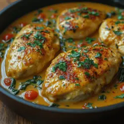 Creamy Tuscan Chicken Delight is a dish that perfectly encapsulates the essence of Italian comfort food, effortlessly blending the richness of cream and cheese with the vibrant freshness of vegetables. Originating from the sun-kissed region of Tuscany, this recipe has gained immense popularity among home cooks around the globe. Its allure lies not only in its decadent taste but also in its quick preparation, making it an ideal choice for busy weeknights or a cozy gathering with friends and family.