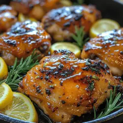 If you’re looking to elevate your culinary repertoire with a dish that is as flavorful as it is visually appealing, look no further than Citrus Delight Lemon Honey Glazed Chicken. This recipe is a perfect harmony of succulent chicken thighs, zesty lemon, and the natural sweetness of honey, culminating in a mouthwatering experience that is sure to impress your family and guests alike.
