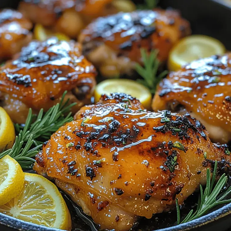If you’re looking to elevate your culinary repertoire with a dish that is as flavorful as it is visually appealing, look no further than Citrus Delight Lemon Honey Glazed Chicken. This recipe is a perfect harmony of succulent chicken thighs, zesty lemon, and the natural sweetness of honey, culminating in a mouthwatering experience that is sure to impress your family and guests alike.