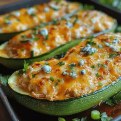 If you're on the lookout for a dish that perfectly balances flavor, nutrition, and ease of preparation, look no further than Spicy Buffalo Chicken Zucchini Boats. This recipe combines the zest of spicy buffalo chicken with the wholesome goodness of zucchini, creating a meal that's not only delicious but also guilt-free. The beauty of this dish lies in its ability to deliver the rich, comforting flavors associated with traditional buffalo chicken, while cleverly utilizing zucchini as a nutritious vessel.
