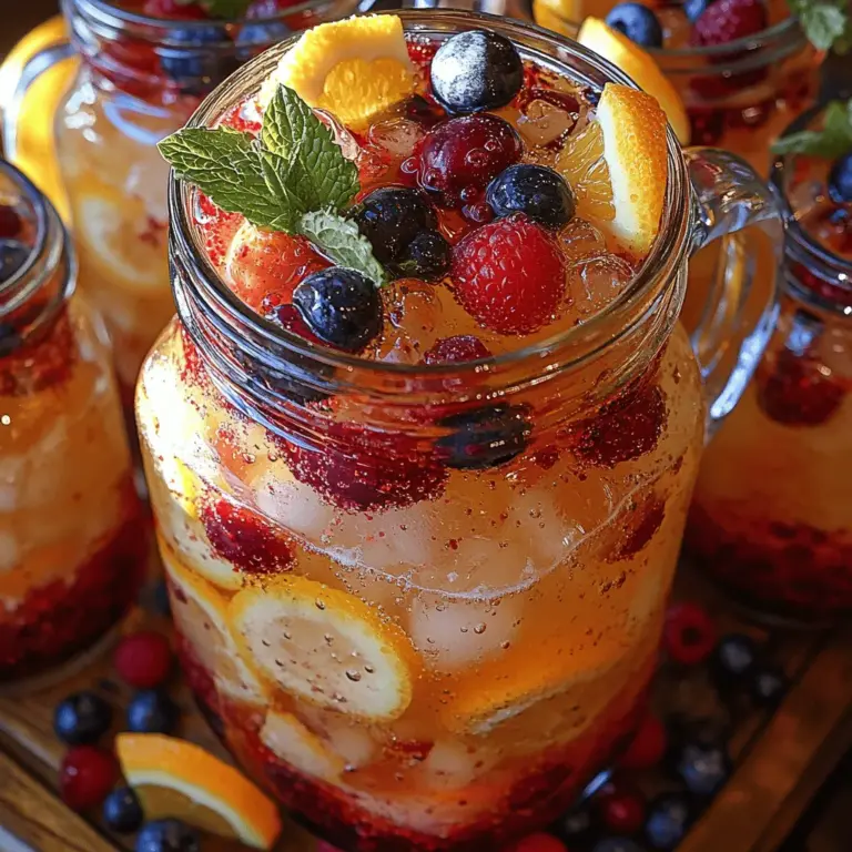 As the seasons change and gatherings with friends and family become more frequent, there’s nothing quite like a refreshing beverage to bring everyone together. Enter the Berry Citrus Sparkling Punch—a vibrant, flavorful, and revitalizing drink that’s perfect for any occasion. Whether you’re hosting a summer barbecue, a cozy winter get-together, or a festive holiday celebration, this punch combines the natural sweetness of mixed berries with the zesty brightness of citrus, resulting in a drink that’s as delightful to sip as it is to look at.