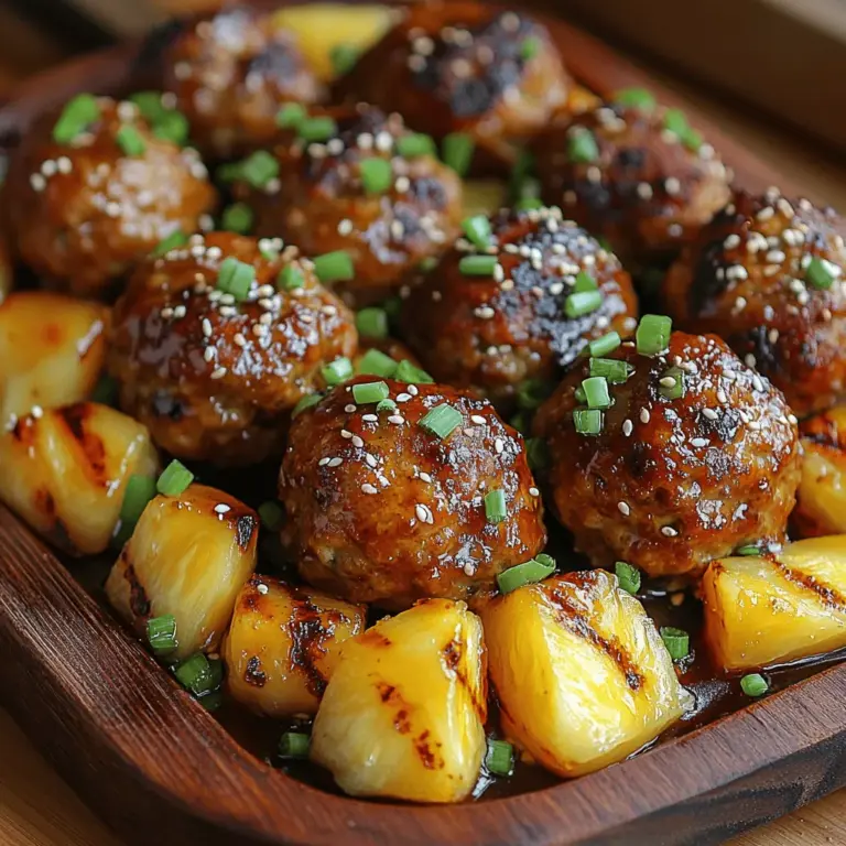 Discover a delightful twist on classic meatballs with our Juicy Teriyaki Pineapple Meatballs recipe. This dish combines the savory flavors of teriyaki sauce with the sweetness of pineapple, creating a mouth-watering experience that’s perfect for family dinners, parties, or as a quick weeknight meal. Whether you're looking to impress guests at your next gathering or simply want to enjoy a unique dish with your family, these meatballs are sure to satisfy. In this article, we’ll dive into the ingredients, preparation methods, and tips to make these meatballs a standout dish that will become a regular feature on your dinner table.
