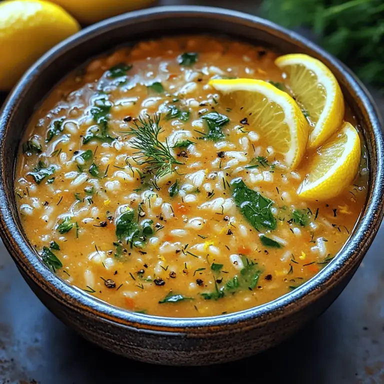 Greek cuisine is renowned for its vibrant flavors, fresh ingredients, and healthy dishes that reflect the Mediterranean lifestyle. Among the many iconic dishes that hail from this rich culinary tradition, one particular recipe stands out for its comforting yet zesty profile: Greek Lemon Rice Soup. This delightful soup, also known as "Avgolemono," captures the essence of Greek cooking, showcasing the bright and refreshing flavors that define this Mediterranean gem.