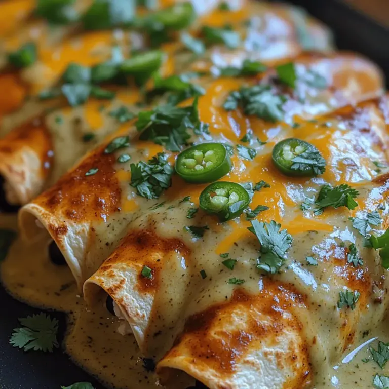 In the realm of comfort food, few dishes can rival the creamy, savory goodness of enchiladas. These delightful rolls, typically stuffed with a variety of proteins, vegetables, and cheeses, are often bathed in a flavorful sauce that elevates them from simple fare to a memorable meal. This Creamy Slow Cooker White Chicken Enchiladas recipe takes the classic dish to a whole new level, making it an ideal choice for busy weeknights or family gatherings. Imagine coming home to the tantalizing aroma of tender shredded chicken simmering in a rich, creamy sauce, all ready to be wrapped in soft tortillas and topped with gooey cheese.